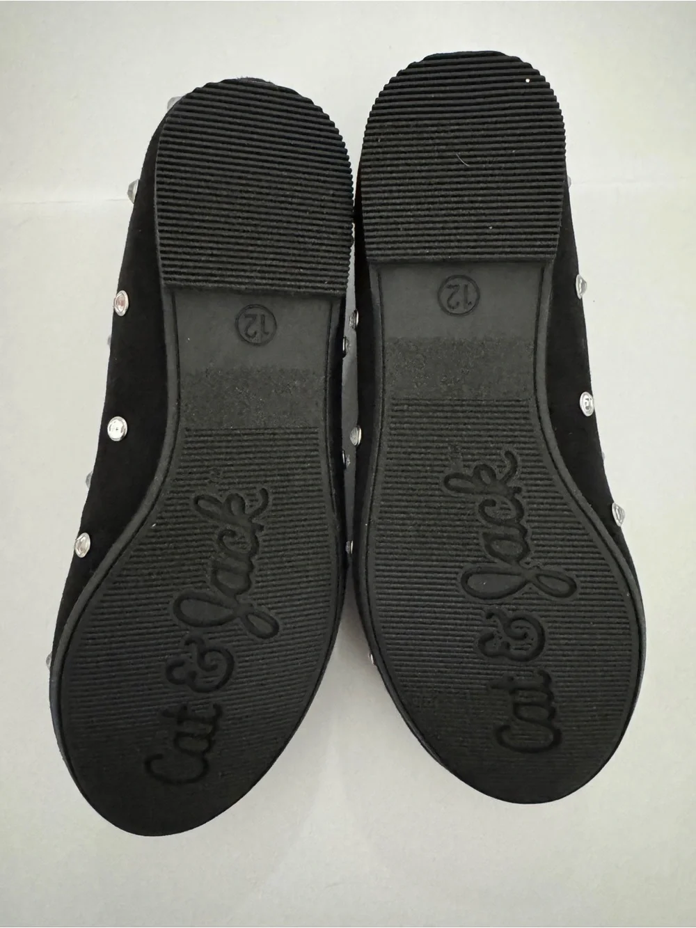 Cat & Jack Black Studded Mary Jane Flats